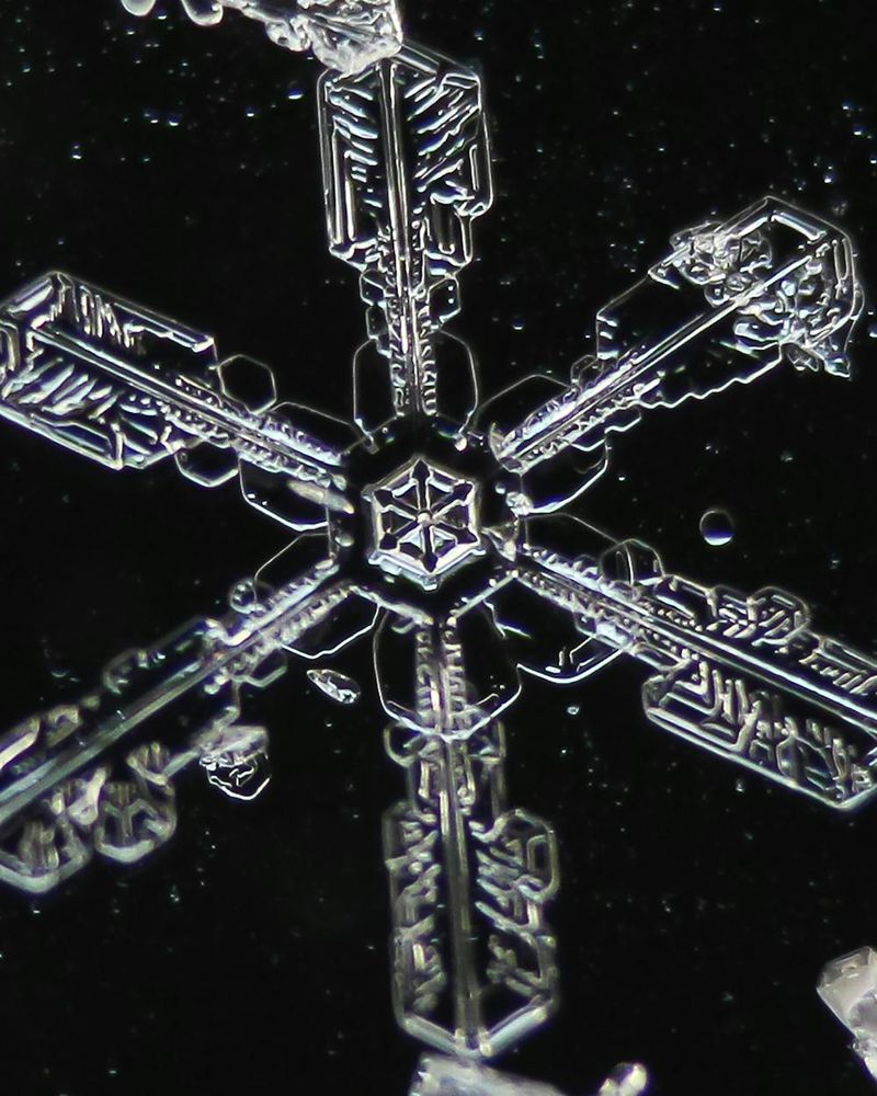 Abstract ice crystal formation symbolising focus and clarity
